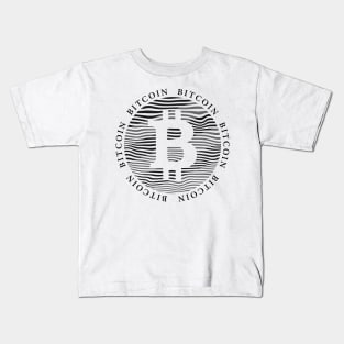The Future of Currency: Bitcoin Black Kids T-Shirt